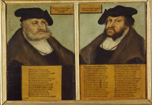 Dubbelportret van Frederik III van Saksen