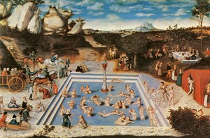 Fontein van de jeugd door Lucas the Elder Cranach