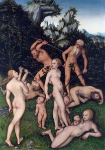Het einde van het zilveren tijdperk door Lucas the Elder Cranach