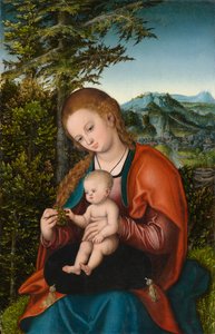 Madonna en Kind in een landschap, ca. 1518