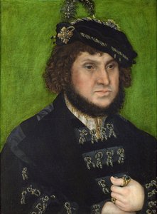 Portret van Johan van Saksen door Lucas the Elder Cranach