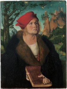 Portret van Dr. Johannes Cuspinian, door Cranach, Lucas, de Oudere