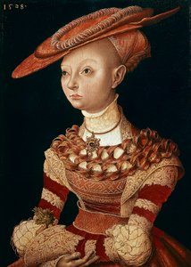 Portret van een dame door Lucas the Elder Cranach