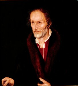 Portret van Philippe Melanchton (Philipp Schwartzerd) door Lucas the Elder Cranach