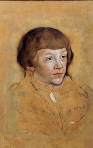 Portret van een Prins van Saksen. Tekening door Lucas Cranach de Oude (1472-1553) door Lucas the Elder Cranach