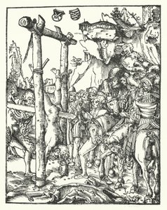 Simon, uit het Martelaarschap van de Twaalf Apostelen door Lucas the Elder Cranach