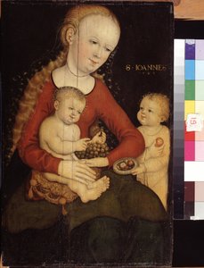 Maagd en kind met Johannes de Doper als jongen
