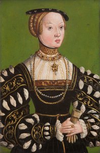 Elizabeth van Oostenrijk (1526-1545) door Lucas the Younger (school of) Cranach