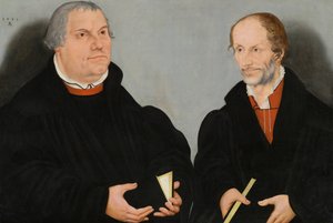 Maarten Luther (1483-1546) en Philipp Melanchthon (1497-1560)