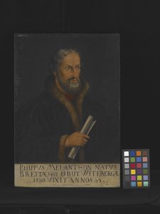 Portret van Philipp Melanchthon door Lucas the Younger Cranach