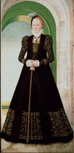 Portret van Anna van Denemarken, vrouw van keurvorst Augustus van Saksen