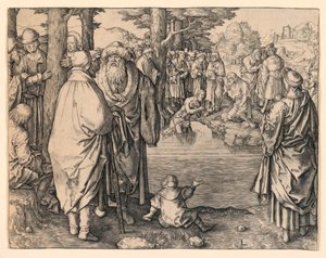 Doop van Christus door Lucas van Leyden