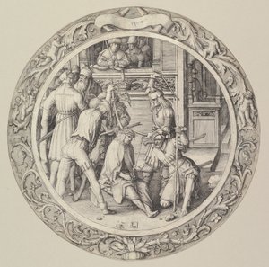 Christus gekroond met doornen, uit de Circulaire Passie, 1509