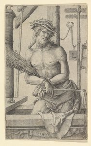 Christus als de Man van Smarten met de Instrumenten van de Passie