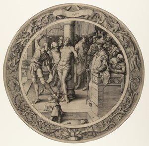 De geseling van Christus (De Ronde Passie) door Lucas van Leyden