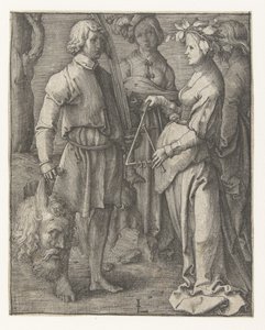 De triomf van David door Lucas van Leyden