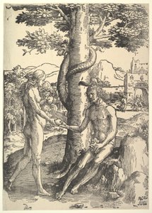 De Val van de Mens, Adam en Eva, ca. 1514 door Lucas van Leyden