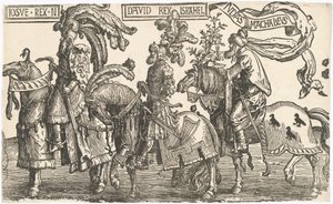 Jozua, David, Judas Makkabeüs door Lucas van Leyden