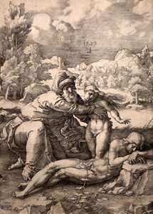 De schepping van Eva door Lucas van Leyden