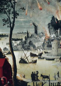 Lot en zijn dochters (detail) door Lucas van Leyden