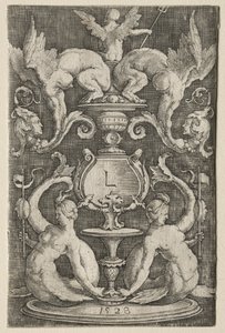 Paneel van ornament door Lucas van Leyden