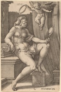 Prudencia (Voorzichtigheid) door Lucas van Leyden