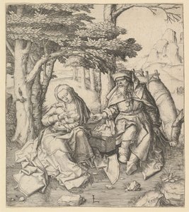 Rust tijdens de vlucht naar Egypte, ca. 1506