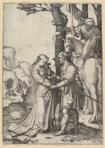 Sint-Joris Bevrijdt de Prinses door Lucas van Leyden