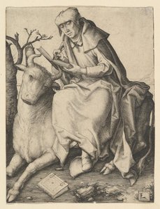 Sint Lucas, ca. 1508 door Lucas van Leyden