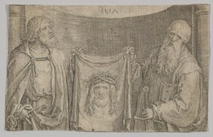 St. Petrus en Paulus met de Vernicle door Lucas van Leyden
