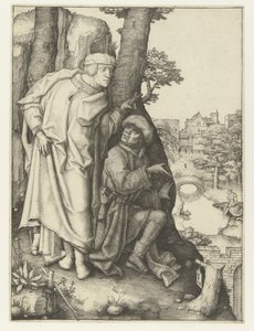 Susanna en de ouderlingen door Lucas van Leyden