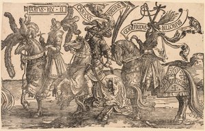 De Negen Helden: Arthur, Karel de Grote (Charlemagne), Godfried van Bouillon