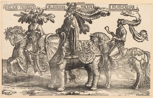 De Negen Helden: Hector van Troje, Alexander van Macedonië, Julius Caesar, 1515-1517