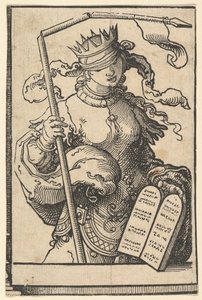 Het Oude Testament of Synagoge, uit de serie Sibyllen door Lucas van Leyden