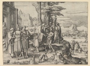 De terugkeer van de verloren zoon door Lucas van Leyden