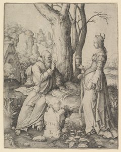 De verleiding van St. Antonius, 1509 door Lucas van Leyden