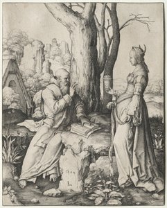De verzoeking van St. Antonius door Lucas van Leyden