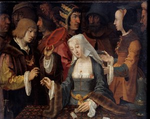 De kaartspelers. door Lucas van Leyden