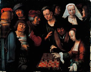 De schaakspelers door Lucas van Leyden