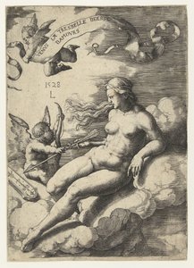 Venus en Cupido door Lucas van Leyden