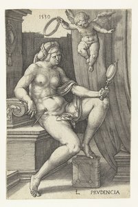 Voorzichtigheid (titel op object) door Lucas van Leyden