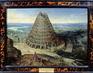 De Toren van Babel. Schilderij door Lucas van Valckenborch. 1594