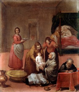 De geboorte van Johannes de Doper (17e eeuw)