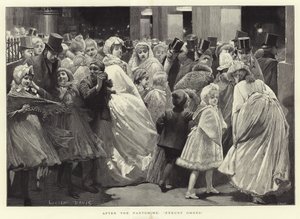 Na de pantomime (gravure) door Lucien Davis