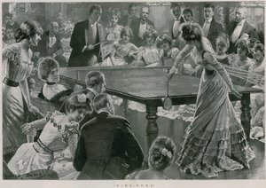 Ping-Pong (litho) door Lucien Davis