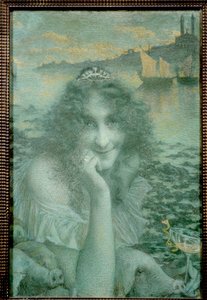 De Tovenares Circe als Marguerite Moreno door Lucien Levy Dhurmer