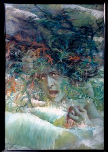 De meduse of woeste golf 1897 door Lucien Levy Dhurmer