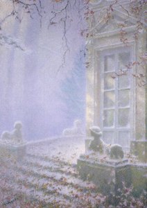 Winter, Petit Trianon door Lucien Levy Dhurmer