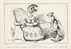 Illustratie in Le Rire, 01/11/13 - Europa en Servië - Oorlog van 14-18 (gravure)