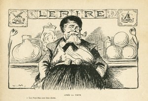 Illustratie in Le Rire, 08/06/12 - Na het bezoek van de President - Fallieres Armand (1841-1931)